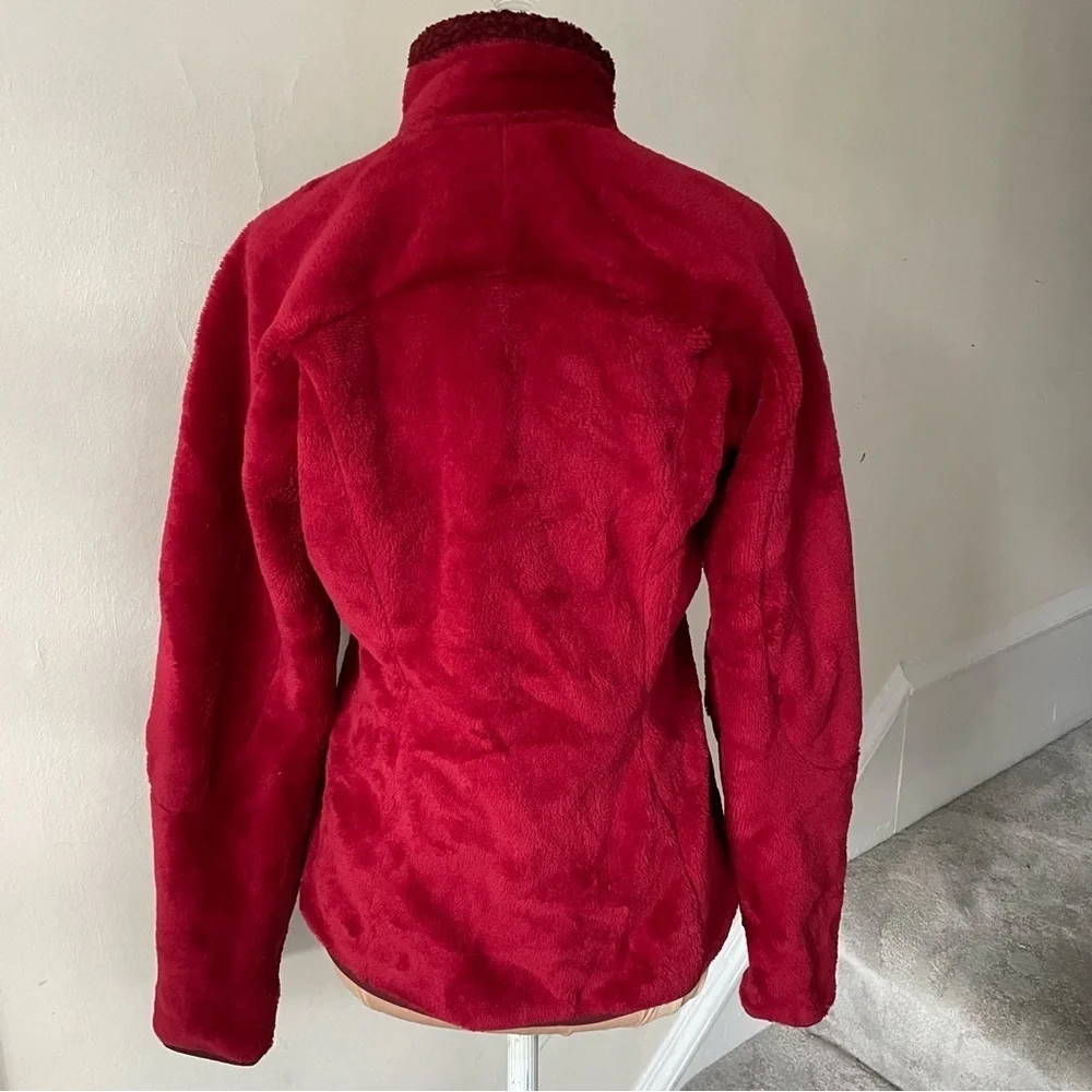 Patagonia Red Zip Up Soft Fleece Long Sleeve Polartec R Jacket 36112F6 EUC Sz S